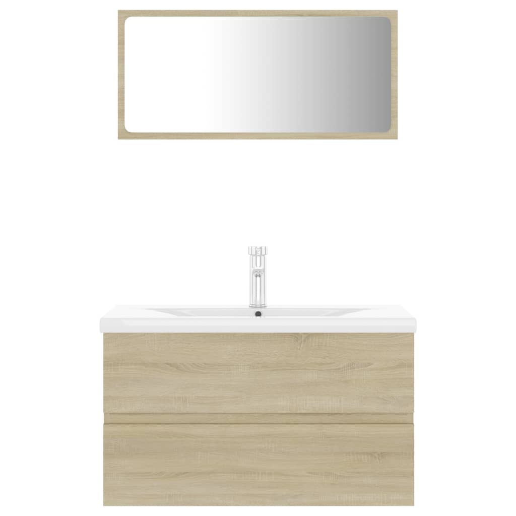 Set Mobili da Bagno Rovere Sonoma in Truciolato cod mxl 9576