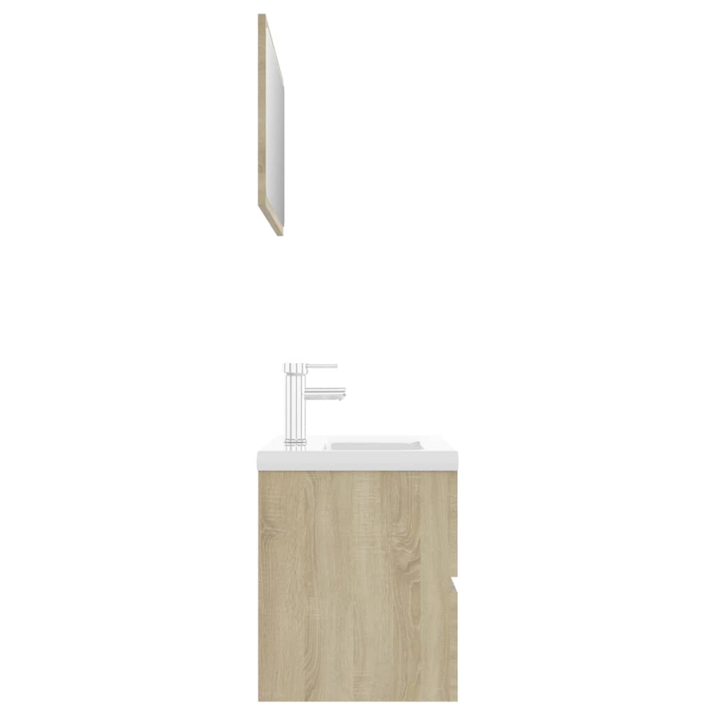 Set Mobili da Bagno Rovere Sonoma in Truciolato 3071687