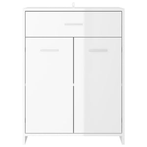 Set Mobili da Bagno 4 pz Bianco Lucido 3071717