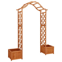 Pergola da Giardino con Fioriera in Legno Massello di Abete 316388