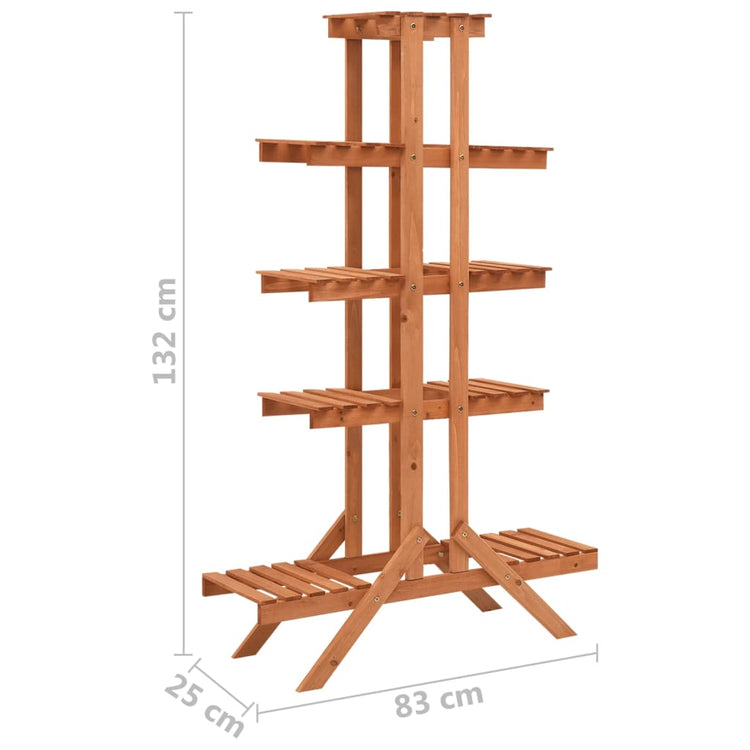 Supporto per Piante 83x25x132 cm in Legno Massello di Abete 316390