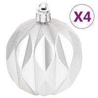 Set Addobbi di Natale 70 pz Argento e Bianco 330090