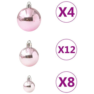 Set Palline di Natale 100 pz Rosa cod mxl 46091