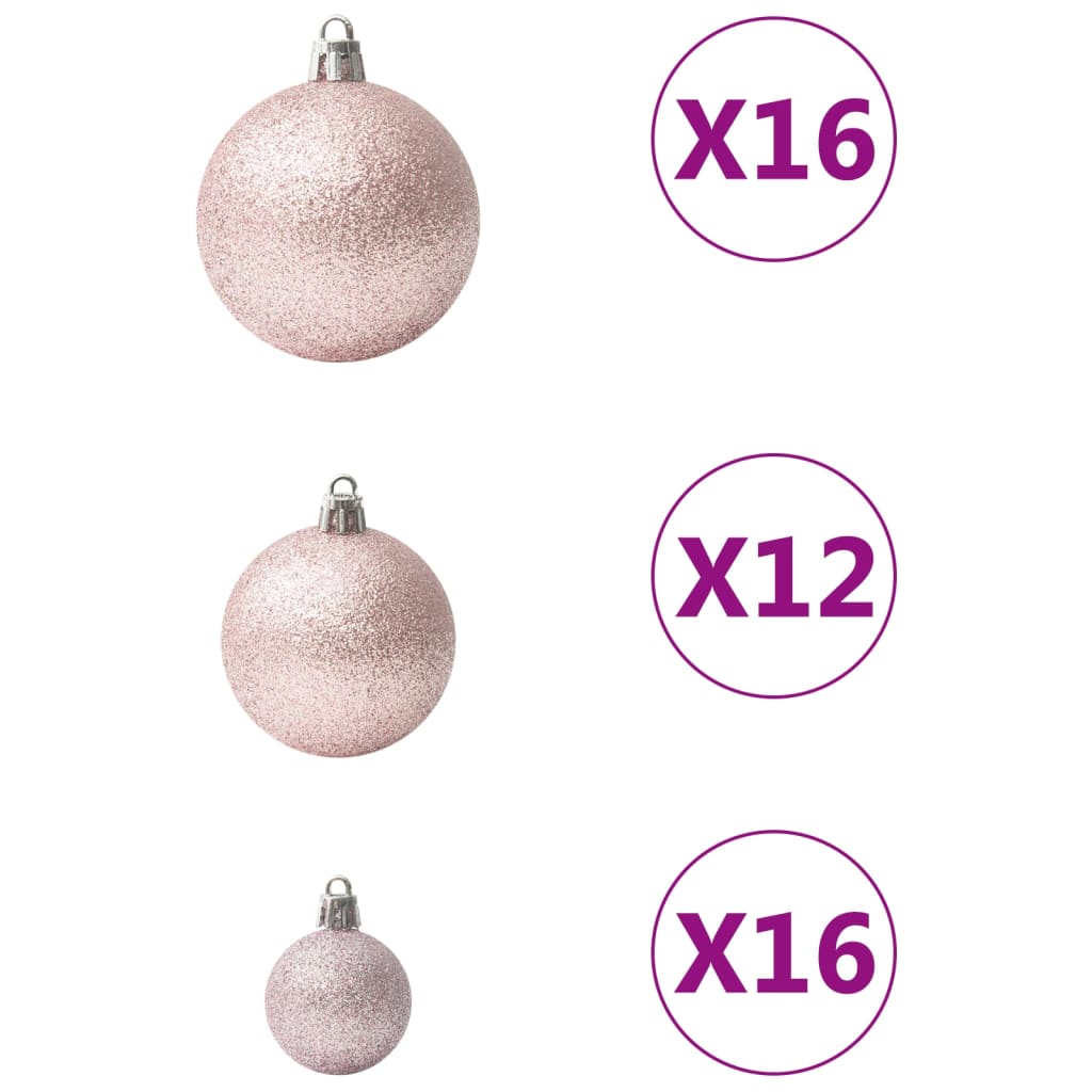 Set Palline di Natale 100 pz Rosa cod mxl 46091