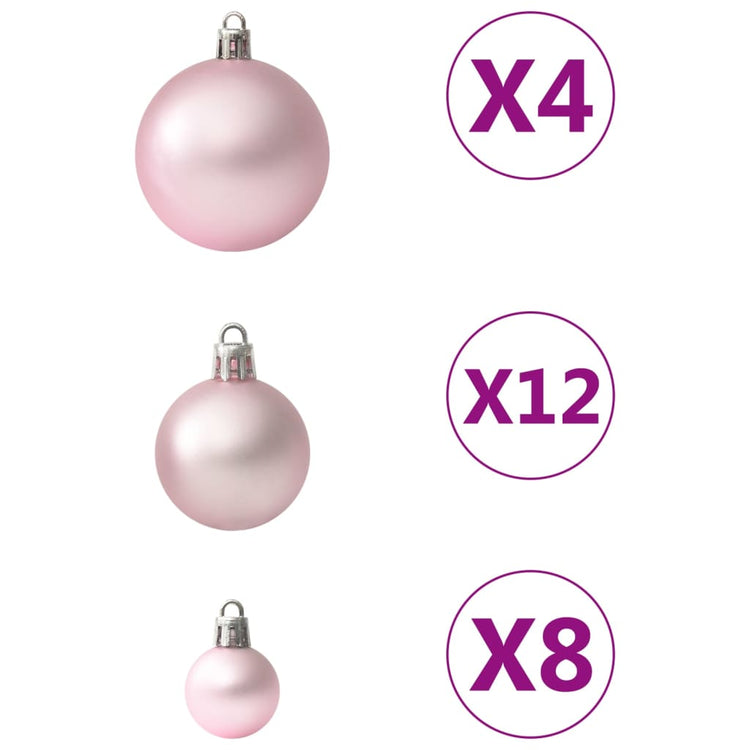 Set Palline di Natale 100 pz Rosa cod mxl 46091