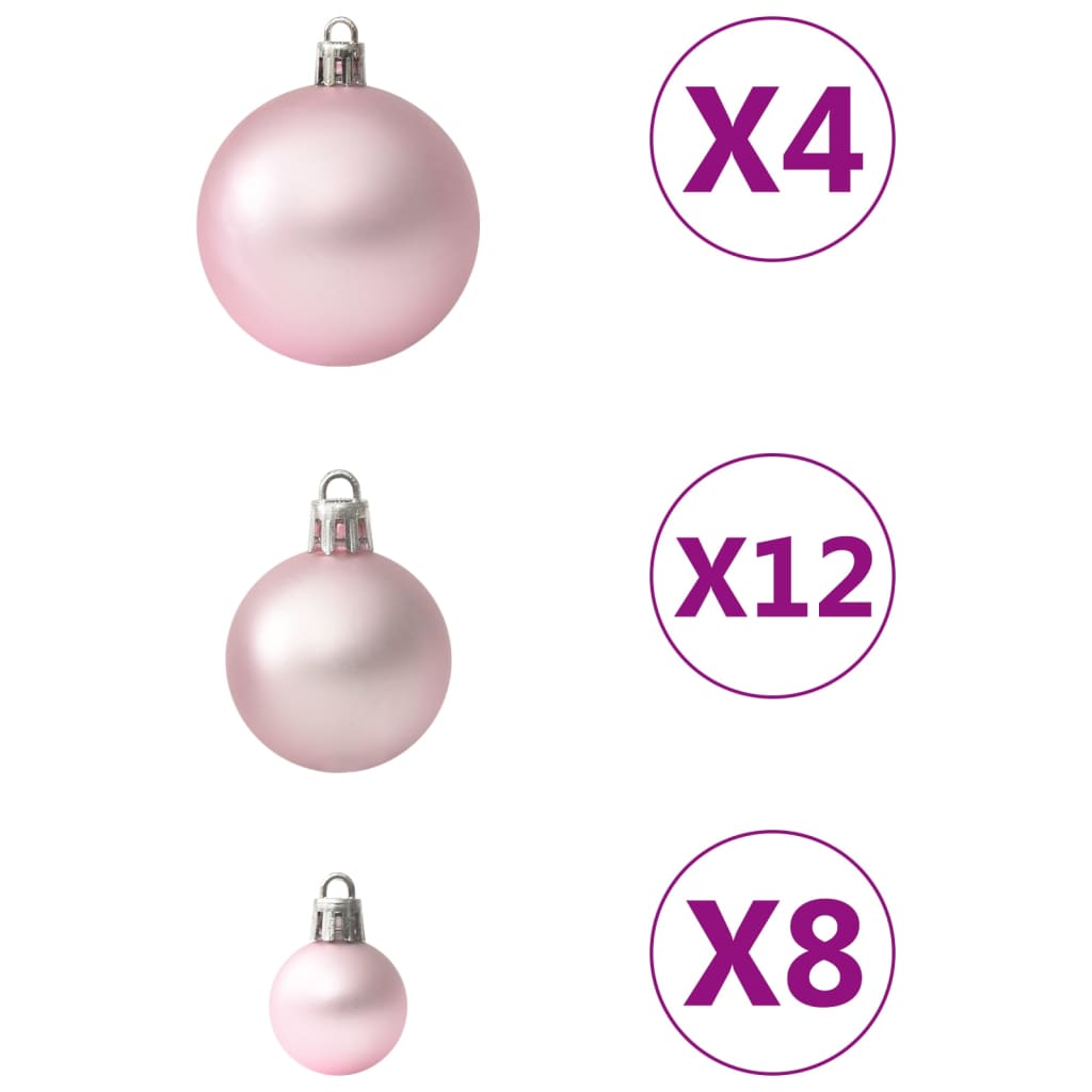 Set Palline di Natale 100 pz Rosa 330084