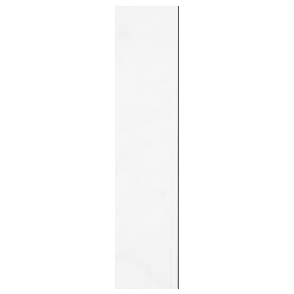 Armadietto a Specchio per Bagno 60x15x75 cm MDF Bianco Lucido 331525