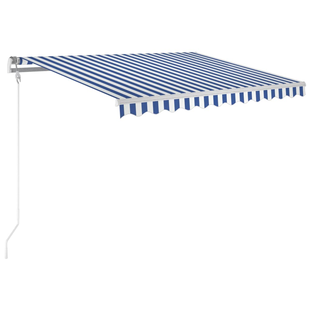 Tenda da Sole Retrattile Automatica 300x250 cm Blu e Bianca 3068866