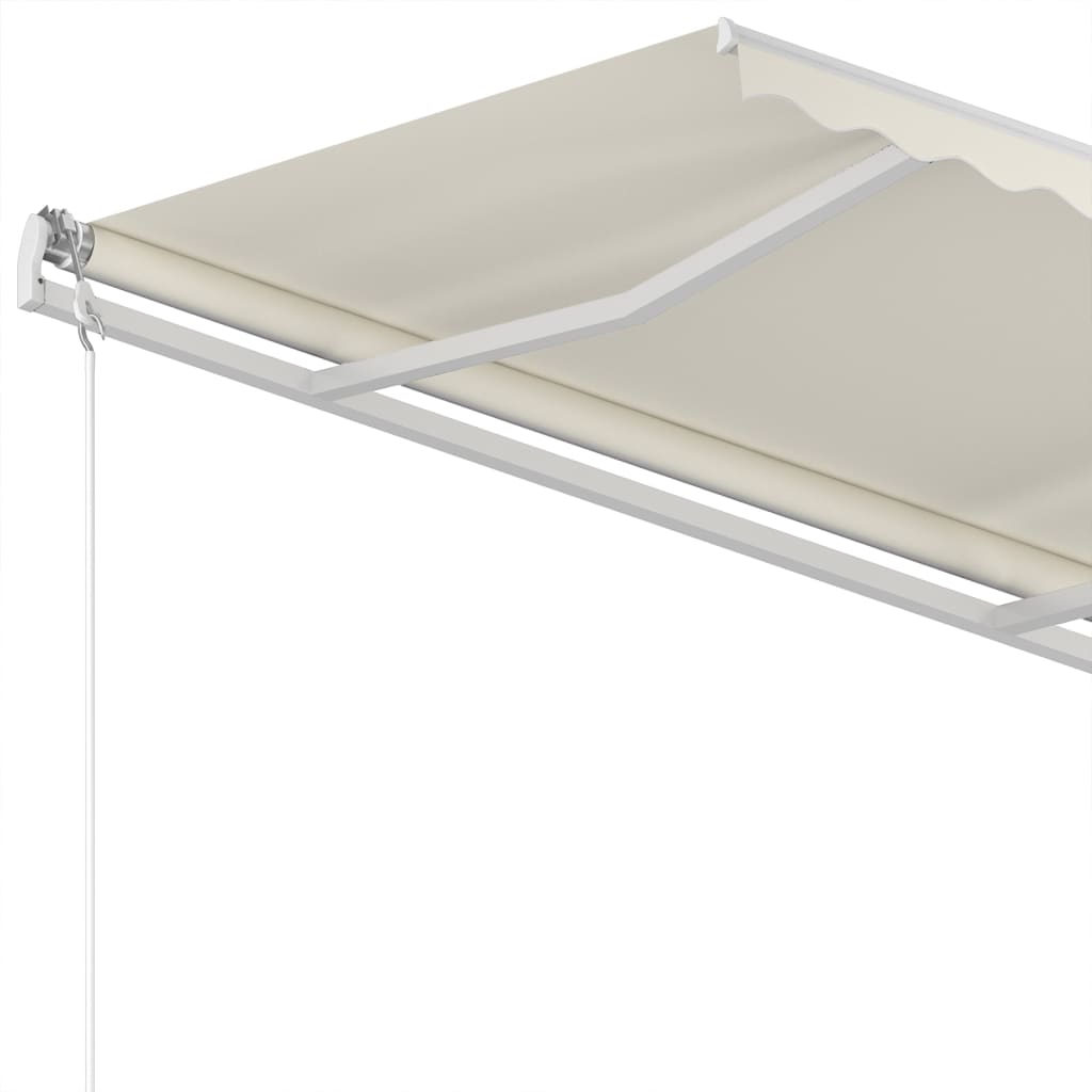 Tenda da Sole Retrattile Manuale 350x250 cm Crema cod mxl 74331