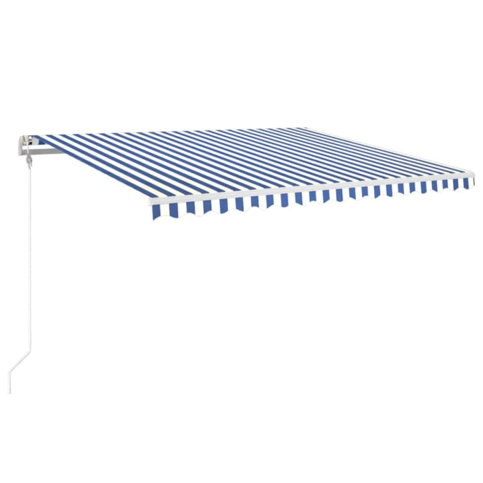 Tenda da Sole Retrattile Automatica 400x350 cm Blu e Bianca 3068986