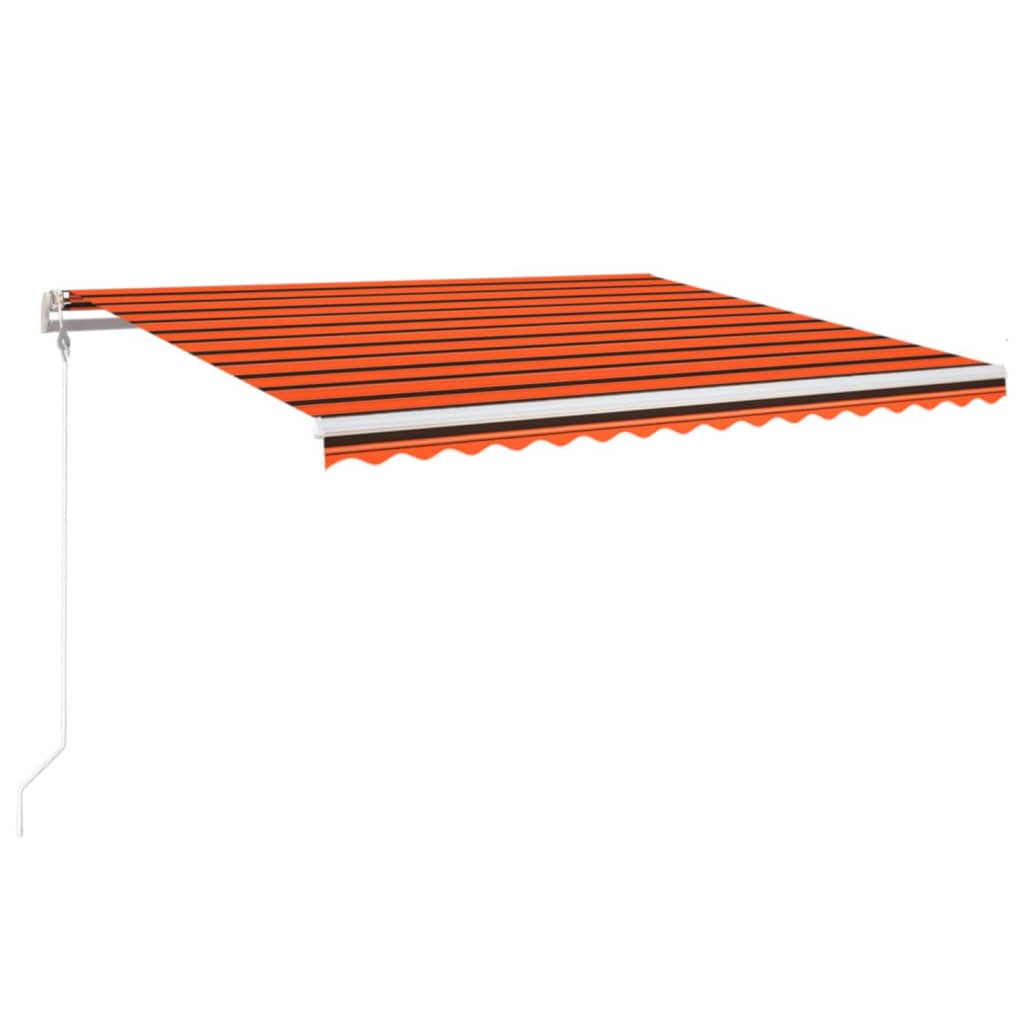 Tenda da Sole Retrattile Automatica 450x350 cm Arancio Marrone 3069010