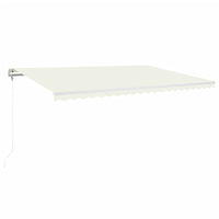 Tenda Automatica con Sensore Vento e LED 500x350 cm Crema 3069032