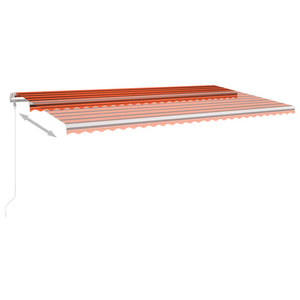 Tenda da Sole Retrattile Automatica 600x350 cm Arancio Marrone 3069050