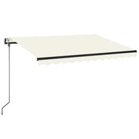 Tenda Automatica con Sensore Vento e LED 350x250 cm Crema 3069092