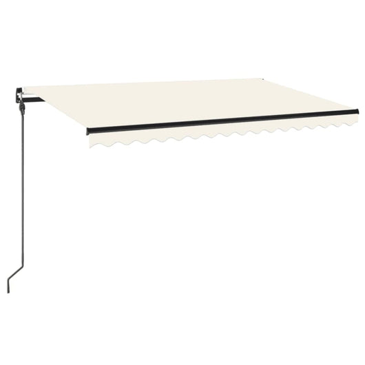 Tenda da Sole Retrattile Manuale 450x300 cm Crema cod mxl 57738