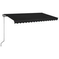 Tenda da Sole Retrattile Manuale con LED 400x350 cm Antracite 3069184