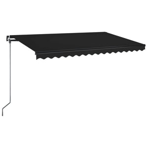 Tenda da Sole Retrattile Manuale 450x350 cm Antracite 3069199