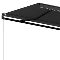 Tenda da Sole Retrattile Manuale 450x350 cm Antracite 3069199