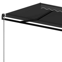 Tenda da Sole Retrattile Manuale 600x350 cm Antracite cod mxl 54965