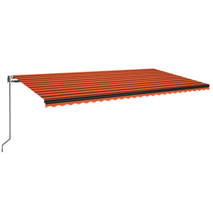 Tenda da Sole Retrattile Automatica 600x350 cm Arancio Marrone 3069250