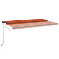 Tenda da Sole Retrattile Automatica 600x350 cm Arancio Marrone 3069250