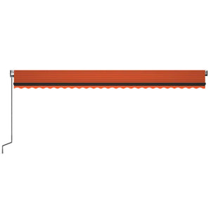 Tenda da Sole Retrattile Automatica 600x350 cm Arancio Marrone 3069250