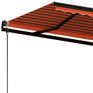 Tenda da Sole Retrattile Automatica 600x350 cm Arancio Marrone 3069250