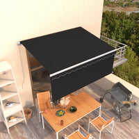 Tenda Sole Retrattile Manuale con Parasole 3,5x2,5 m Antracite   cod mxl 74328