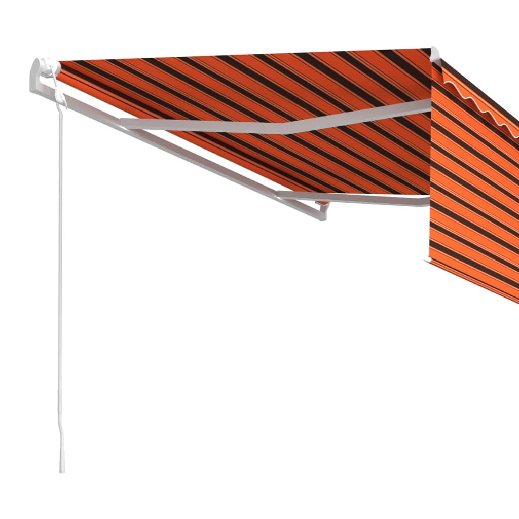 Tenda Sole Retrattile Automatica Parasole 4x3m Arancio Marrone  cod mxl 65777