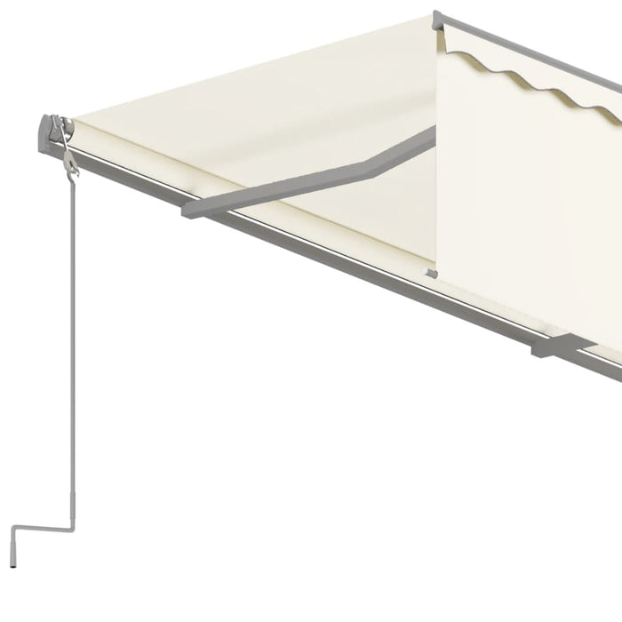 Tenda da Sole Retrattile Automatica con Parasole 4x3m Crema  