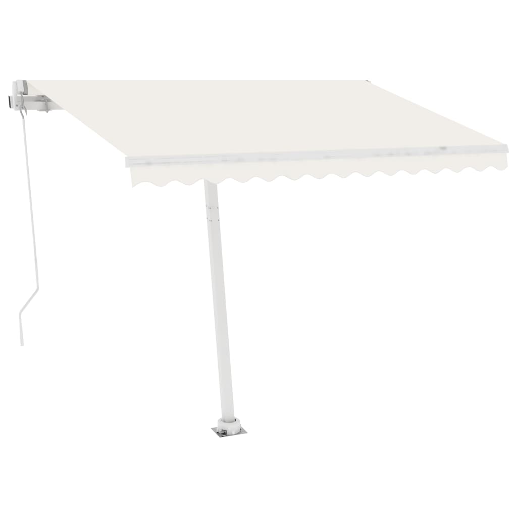 Tenda da Sole Manuale Autoportante 300x250 cm Crema 3069497