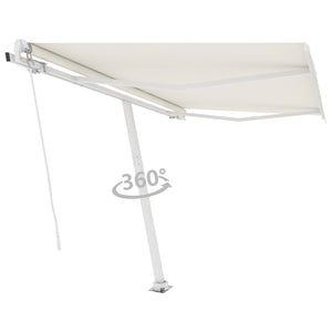 Tenda da Sole Manuale Autoportante 300x250 cm Crema 3069497