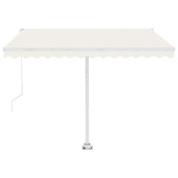 Tenda da Sole Manuale Autoportante 300x250 cm Crema 3069497