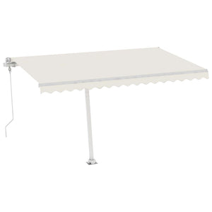 Tenda Automatica con Sensore Vento e LED 400x300 cm Crema cod mxl 29829