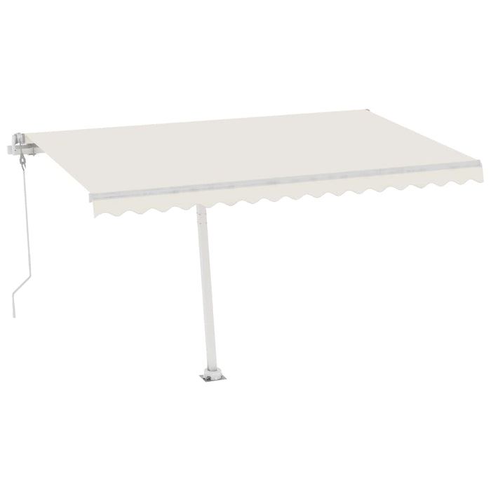 Tenda Automatica con Sensore Vento e LED 400x300 cm Crema cod mxl 29829