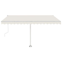 Tenda Automatica con Sensore Vento e LED 400x300 cm Crema cod mxl 29829