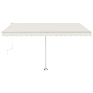 Tenda Automatica con Sensore Vento e LED 400x300 cm Crema cod mxl 29829