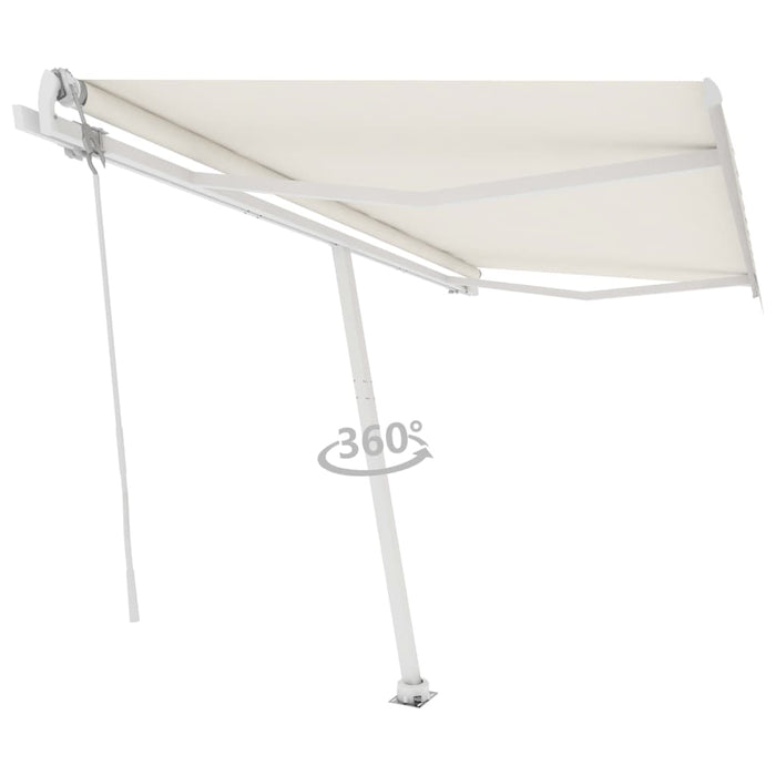 Tenda da Sole Automatica Autoportante 450x300 cm Crema 3069567