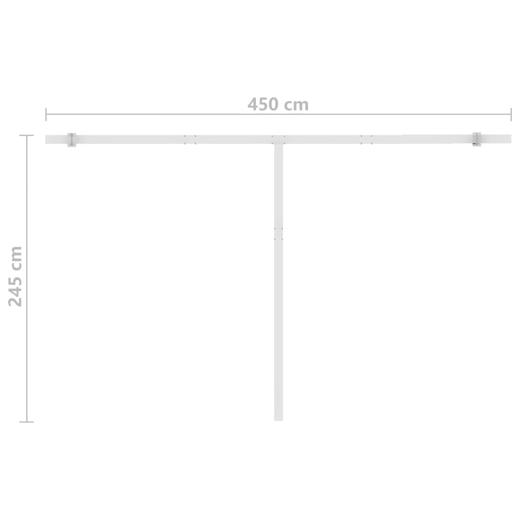 Tenda da Sole Autoportante Automatica 450x300 cm Gialla Bianca cod mxl 58920