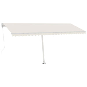 Tenda da Sole Retrattile Manuale Autoportante 500x300 cm Crema cod mxl 62216