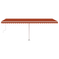 Tenda da Sole Autoportante Automatica 600x300cm Arancio Marrone 3069610