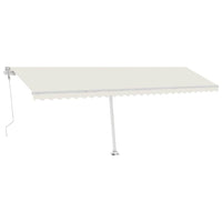 Tenda Automatica con Sensore Vento e LED 600x300 cm Crema 3069612