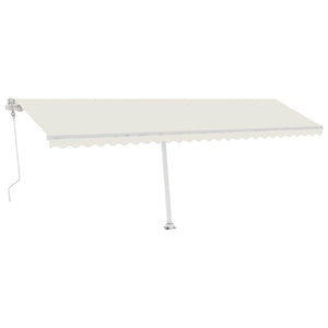 Tenda Automatica con Sensore Vento e LED 600x300 cm Crema 3069612