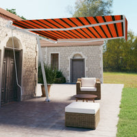 Tenda da Sole Autoportante Manuale 400x350cm Arancione Marrone 3069620