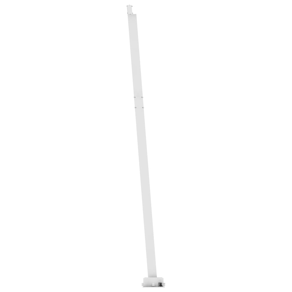 Tenda da Sole Retrattile Manuale LED 400x350 cm Giallo Bianco 3069623