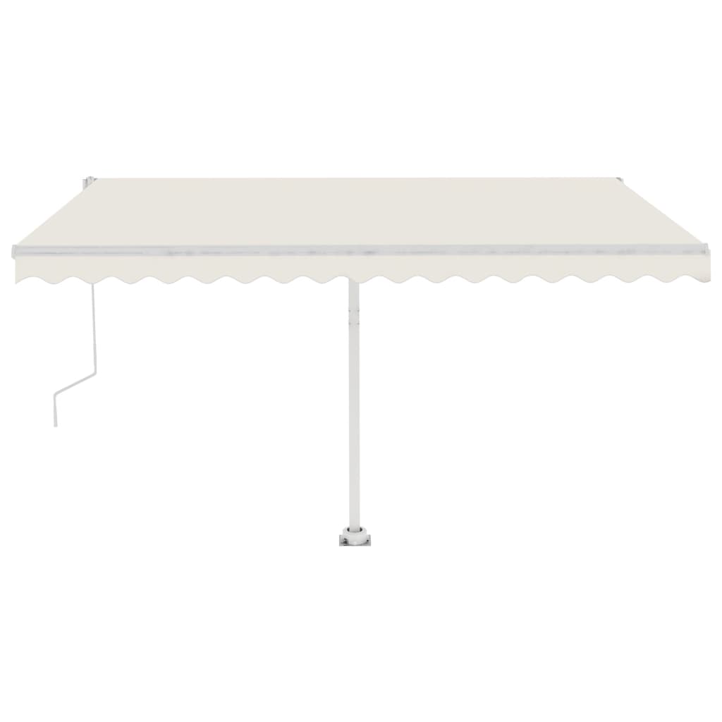 Tenda Automatica con Sensore Vento e LED 400x350 cm Crema cod mxl 56107