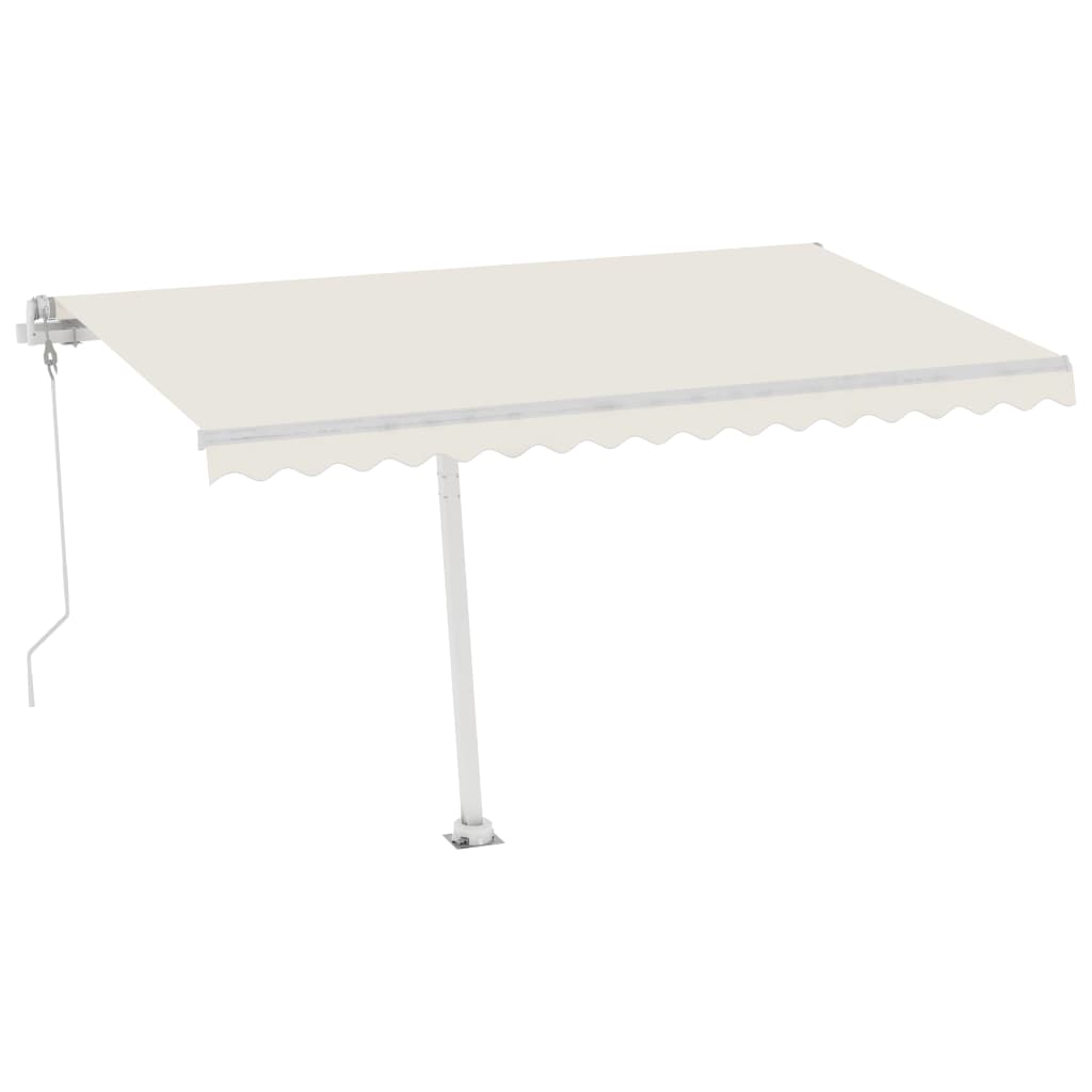 Tenda Automatica con Sensore Vento e LED 400x350 cm Crema cod mxl 56107