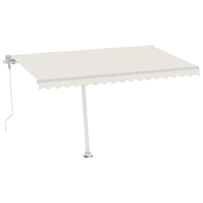 Tenda Automatica con Sensore Vento e LED 400x350 cm Crema cod mxl 56107