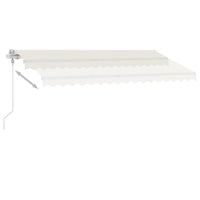 Tenda Automatica con Sensore Vento e LED 400x350 cm Crema cod mxl 56107