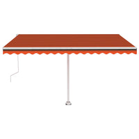 Tenda da Sole Autoportante Automatica 450x350cm Arancio Marrone cod mxl 68328